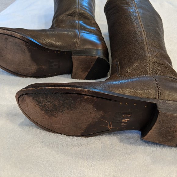 Frye Melissa Button Boot in Grey - Picture 3 of 4